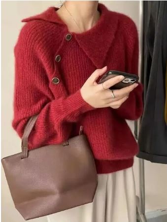 Opal | Women's Vintage Knit Sweater for Autumn and Winter Warm Stylish Everyday Jumper