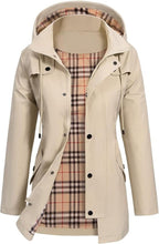 Valerie | Women's Waterproof Hooded Raincoat – Fitted Mid-Length Jacket with Storm Flap and Utility Pockets for Wet-Weather Wear