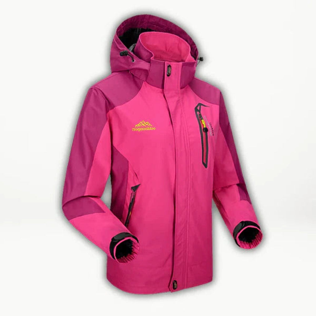 Tamsin | Women's Waterproof Hiking Jacket – Hooded Outdoor Rain Jacket with Zip Pockets for Transitional Weather