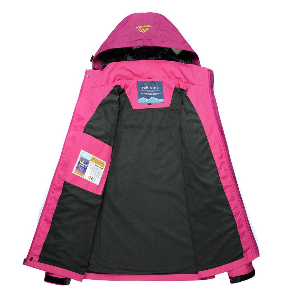 Tamsin | Women's Waterproof Hiking Jacket – Hooded Outdoor Rain Jacket with Zip Pockets for Transitional Weather
