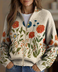 Hattie | Wildflower Meadow Zip Cardigan